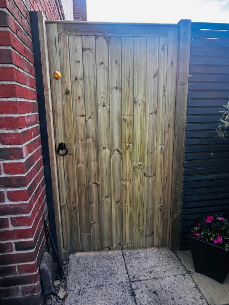 garden gate installed to a property in Loughborough